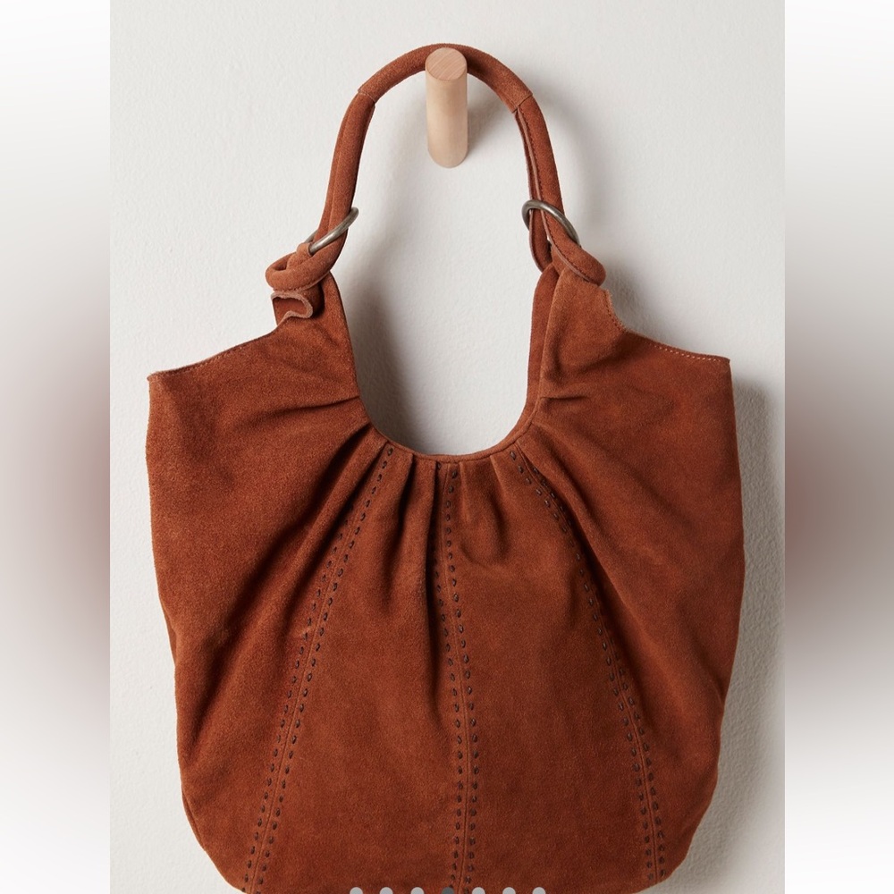 Free People Suede Scrunch Tote